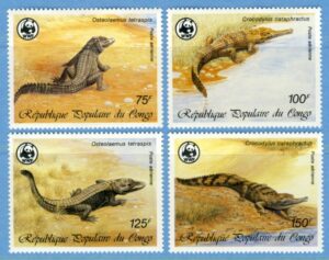 KONGO (ex F) 1987 M1063-6** krokodiler WWF 4 kpl