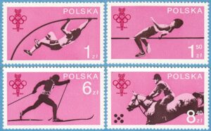 POLEN 1979 M2612-5** stavhopp – höjdhopp – skidsport – hästsport 4 kpl