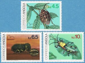 ANGOLA 1983 M682-4** insekter 3 kpl