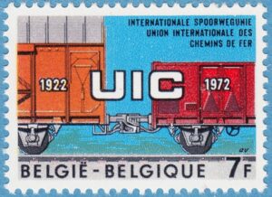 BELGIEN 1972 M1681** järnvägsvagnar 1 kpl