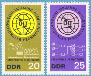 DDR 1965 M1113-4** internationella teleunionen 2 kpl