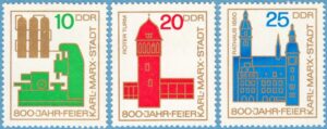 DDR 1965 M1117-9** Karl Marxstadt 800 år 3 kpl