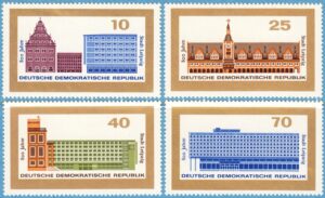 DDR 1965 M1126-9** Leipzig 800 år 4 kpl