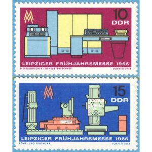 DDR 1966 M1159-60** Leipzig vårmässa 2 kpl