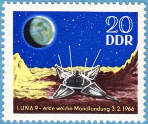 DDR 1966 M1168** månlandning med Luna 9 – 1 kpl