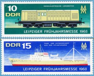 DDR 1968 M1349-50** lok fartyg 2 kpl