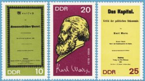 DDR 1968 M1365-7A** Karl Marx 3 kpl