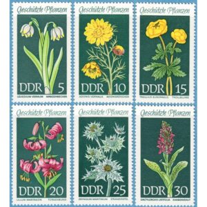 DDR 1969 M1456-61** blommor 6 kpl