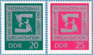 DDR 1969 M1517-8** ILO 2 kpl