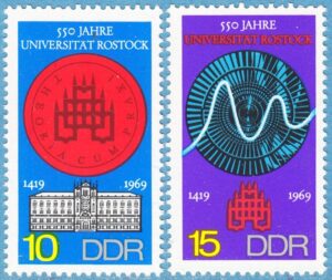 DDR 1969 M1519-20** Rostock universitet 2 kpl