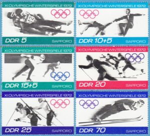 DDR 1971 M1725-30** vinter-OS 6 kpl