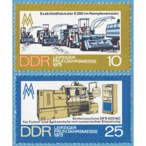 DDR 1973 M1832-3** jordbruksmaskiner 2 kpl