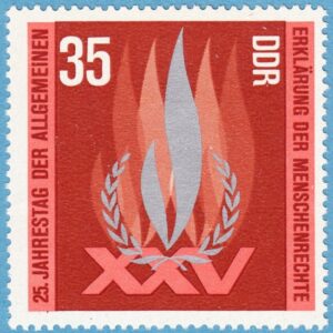 DDR 1973 M1898** mänskliga rättigheter 1 kpl