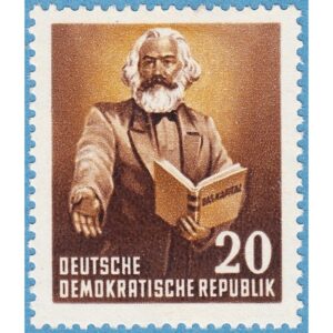 DDR 1953 M348** Karl Marx ur bruksserie