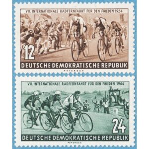 DDR 1954 M426-7** cykellopp för fred 2 kpl