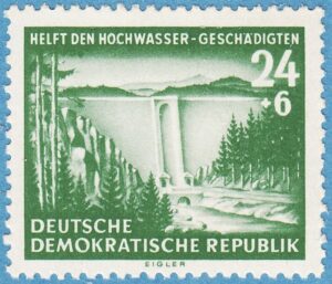 DDR 1954 M431** för översvämningsoffer 1 kpl
