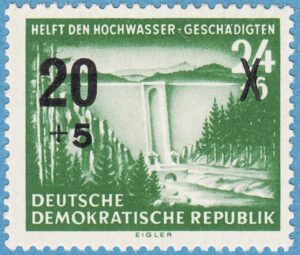 DDR 1955 M449** för översvämningsoffer 1 kpl