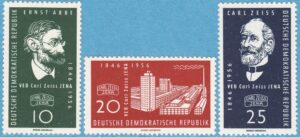 DDR 1956 M545-7** Carl Zeiss fabriken –  Jena 3 kpl