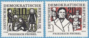 DDR 1957 M564-5** Friedrich Fröbel 2 kpl