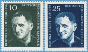 DDR 1957 M593-4** Bertolt Brecht 2 kpl