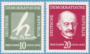 DDR 1958 M627-8** Max Planck 2 kpl