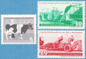 DDR 1958 M628-30** lantbruksutställning 3 kpl