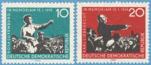 DDR 1959 M674-5** Rosa Luxembourg – Karl Liebknecht 2 kpl