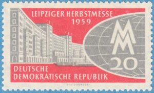 DDR 1959 M712** Leipzig höstmässa 1 kpl