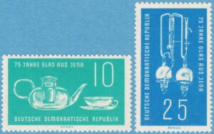 DDR 1959 M713-4** glasprodukter – tekanna 2 kpl