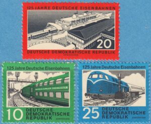 DDR 1960 M804-6** järnväg 3 kpl