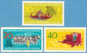 DDR 1962 M895-7** lantbruksutställning 3 kpl