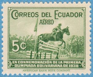 ECUADOR 1939 M413** hästsport – enda i serien