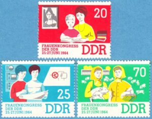 DDR 1964 M1030-2** kvinnokongress 3 kpl