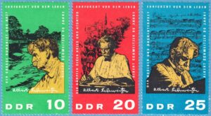 DDR 1965 M1084-6** Albert Schweitzer 3 kpl