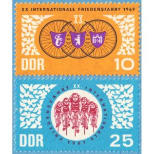 DDR 1967 M1278-9** cykellopp för fred 2 kpl