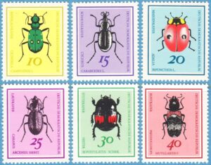 DDR 1968 M1411-6** insekter 6 kpl