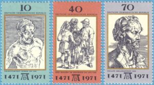 DDR 1971 M1672-4** konst: A. Dürer 3 kpl