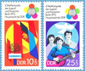 DDR 1973 M1829-30** ungdomsfestival 2 kpl