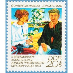 DDR 1973 M1884** konst: G.Glombitza – frimärksutställning för unga 1 kpl