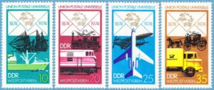 DDR 1974 M1984-7** UPU 4 kpl