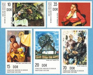 DDR 1974 M2001-5** konst i Berlin museum 5 kpl