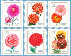 DDR 1975 M2070-5** blommor 6 kpl