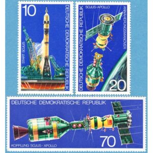 DDR 1975 M2083-5** Sojus-Apollo 3 kpl