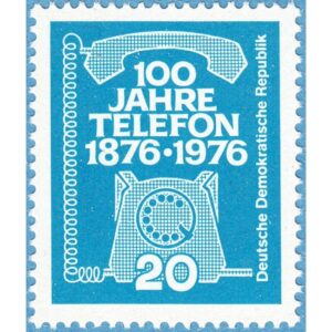 DDR 1976 M2118** telefonen 100 år 1 kpl