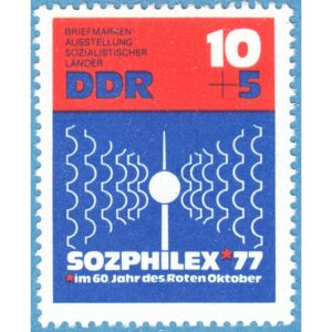 DDR 1976 M2170** SOZPHILEX77 frimärksutställning 1 kpl