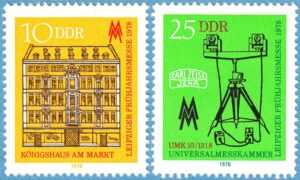 DDR 1978 M2308-9** Leipzig vårmässa 2 kpl