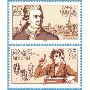 DDR 1978 M2314-5** dövundervisning 2 kpl