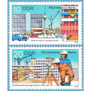 DDR 1979 M2424-5** FDJ-initiativ Berlin 2 kpl