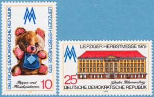 DDR 1979 M2452-3** Leipzig höstmässa 2 kpl