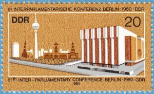 DDR 1980 M2542** interparlamentarisk konferens 1 kpl